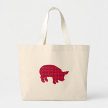 Pig Reddd Canvas Bags