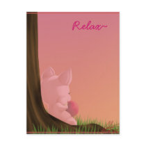 pig, Relax~ postcards