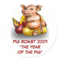 PIG ROAST 2007 STICKER