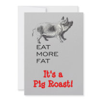 Pig Roast Custom Invites