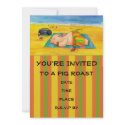 Pig Roast Invitation by 13BlackCatsDesigns Pig Roast Invitation