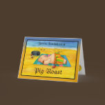 Pig Roast Invitation Card cards