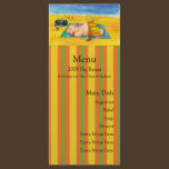 Pig Roast Menu Card rack cards