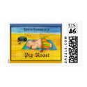 Pig Roast Postage Stamp
