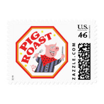 Pig Roast Postage Stamps