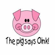 Pig Says Oink Photo Cutout