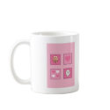Pig & Sheep & Hearts mugs by Minisculptures Pig & Sheep & Hearts mugs