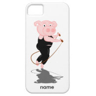 Pig Skipping iPhone 5/5S Covers