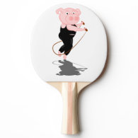 Pig Skipping Ping Pong Paddle