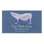 Pig swine hog farmer business card business cards