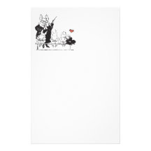 pig teacher with students stationery paper