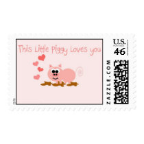 Pig Valentine Stamps