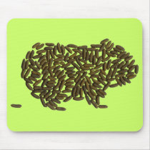 Pig w/Poopie Mousepad by mypiggie Pig w/Poopie Mousepad
