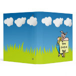 Pig with sign vinyl binders