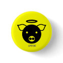 PiGcasso Art Exhibit - Angel Piggy buttons by StyleStationNYC PiGcasso Art Exhibit - Angel Piggy buttons