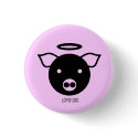 PiGcasso Art Exhibit - Angel Piggy buttons by StyleStationNYC PiGcasso Art Exhibit - Angel Piggy buttons