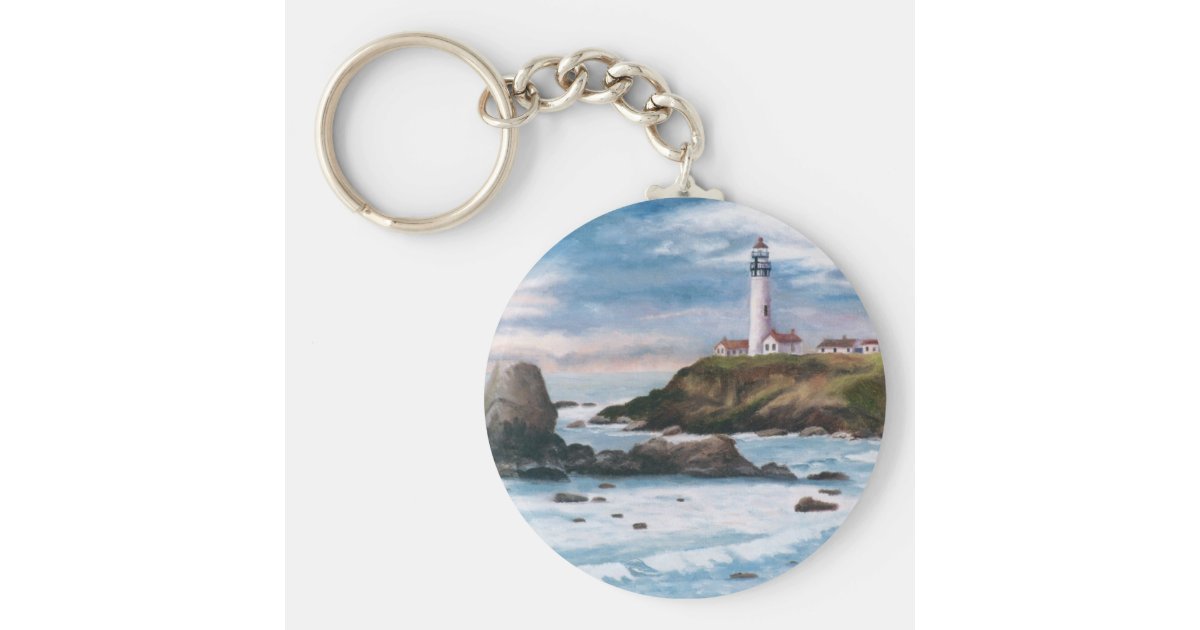 Pigeon Point Lighthouse Keychain Zazzle