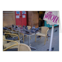 Pigeons at Lunch cards by just_a_webshop Pigeons at Lunch cards