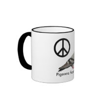 Pigeons for Peace mugs