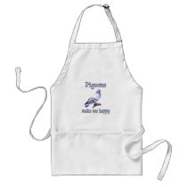 Pigeons Make Me Happy Aprons