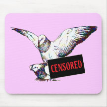 Pigeons Mating:  Censored! Mousepad