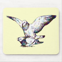 Pigeons Mating Mouse Pad