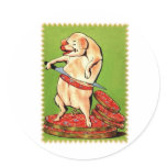 Piggie Loves Bacon Round Sticker
