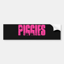 Piggies Bumper Sticker