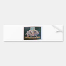 Piggies Bumper Sticker