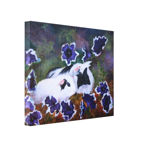 Piggies In The Garden Gallery Wrap Canvas