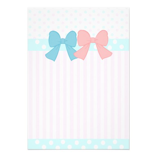 Piggies of Pink and Blue Personalized Invites