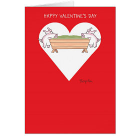 PIGGING OUT Valentines by Boynton Greeting Card