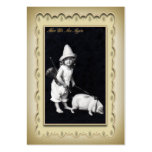 Piggy and I Mini Postcard Profile Card Business Card Template