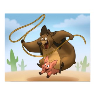Piggy-Back Poster print