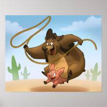 Piggy-Back Poster