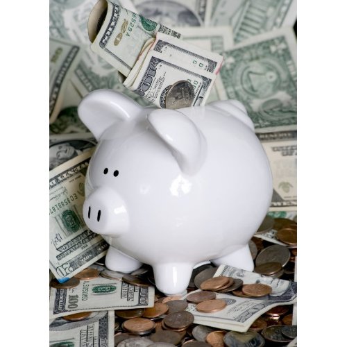  blank piggy bank note cards 