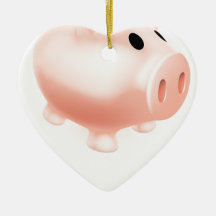 Piggy bank ornaments