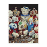 Piggy banks for kids post cards