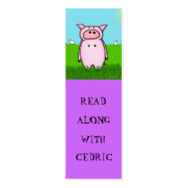 Piggy Bookmarks Business Card