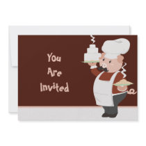Piggy Chef Invitation