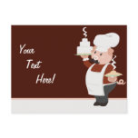 Piggy Chef Postcard