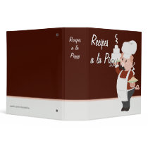 Piggy Chef Recipe Binder by Customizables Piggy Chef Recipe Binder