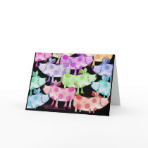Piggy Collage cards