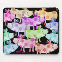 Piggy Collage mousepads