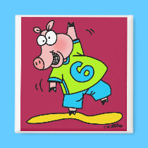 Piggy Dancing magnets
