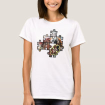 Piggy & Doggy (Puzzle series) t-shirts