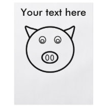 Piggy face custom flyer