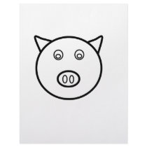 Piggy face custom letterhead