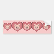 Piggy Face (temp) Bumper Sticker