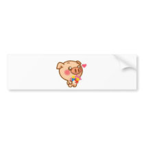 Piggy in Love bumper stickers